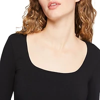 No Boundaries Women's Square Neckline Dress