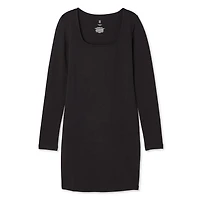 No Boundaries Women's Square Neckline Dress