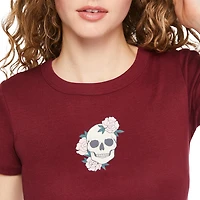 No Boundaries Women's Rib Baby Tee