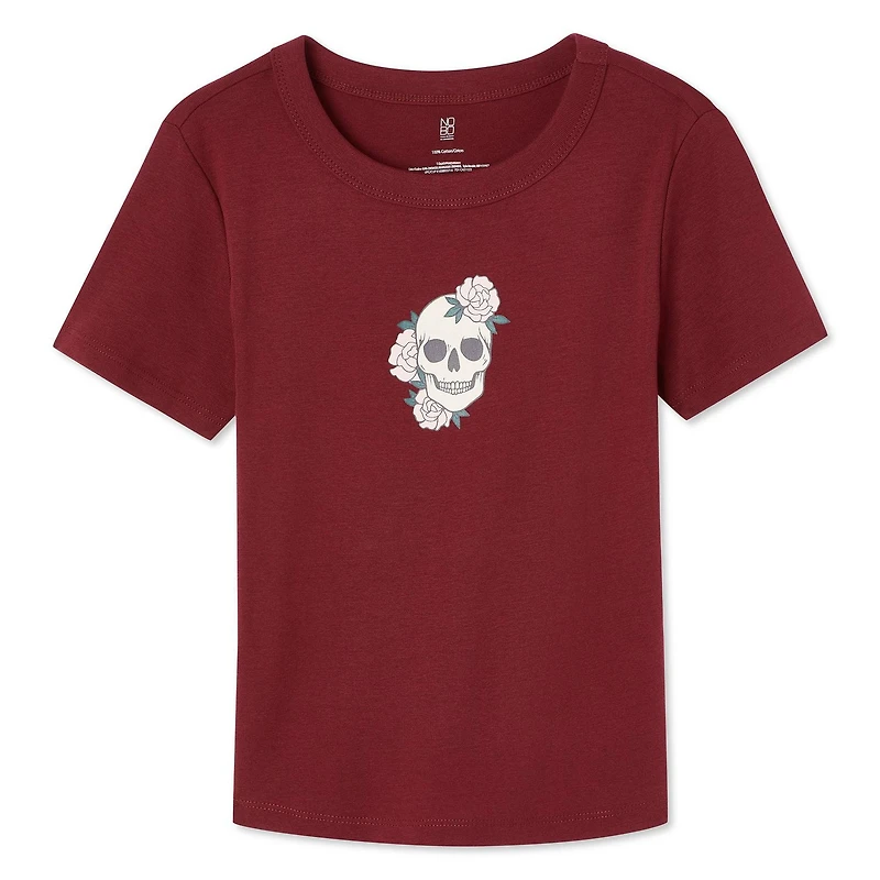 No Boundaries Women's Rib Baby Tee