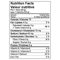 Kingsey fromage Cogruet MD tranché naturel