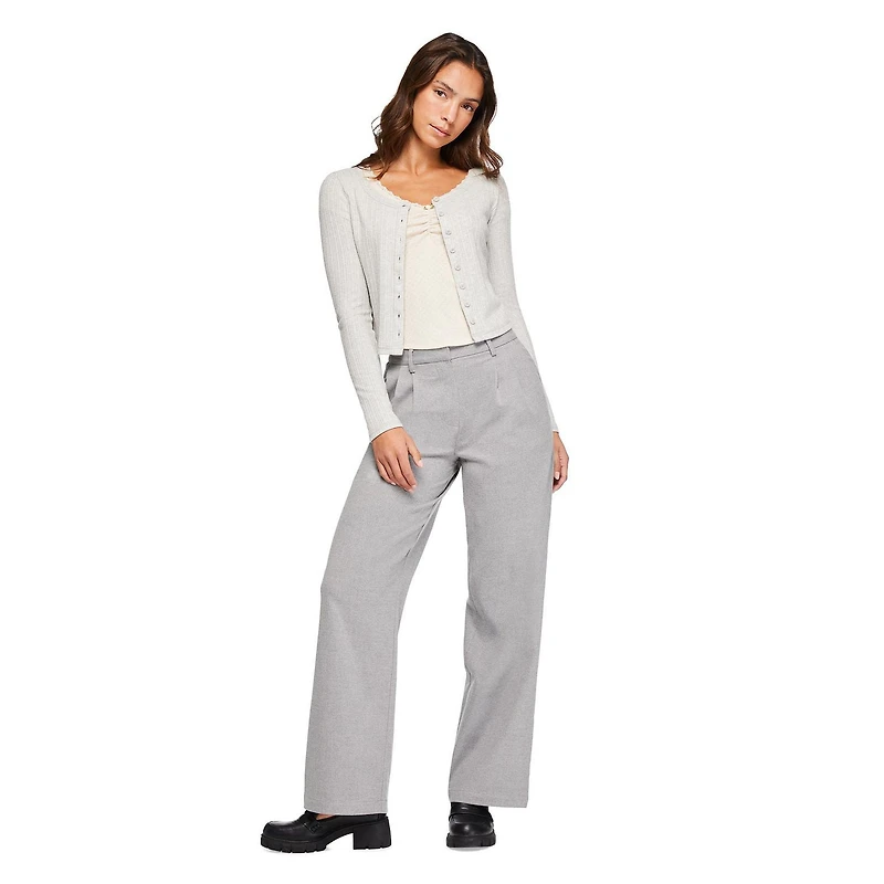 No Boundaries Women's Baby V-Neckline Tee