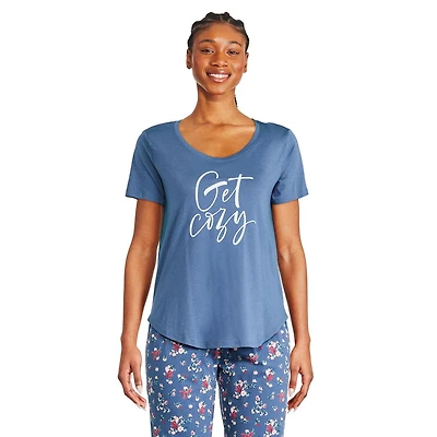 T-shirt de nuit à encolure dégagée George pour femmes