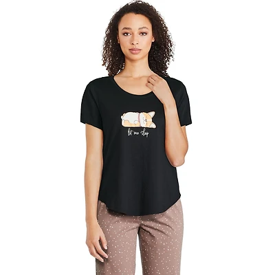 T-shirt de nuit à encolure dégagée George pour femmes