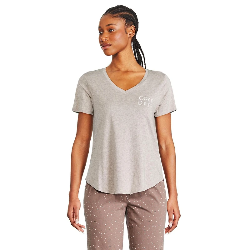 George Women's V-Neckline Sleep Tee, Sizes XS-XXL