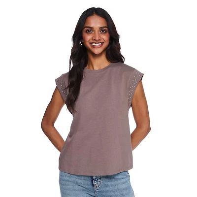 T-shirt de musculation clouté George pour femmes