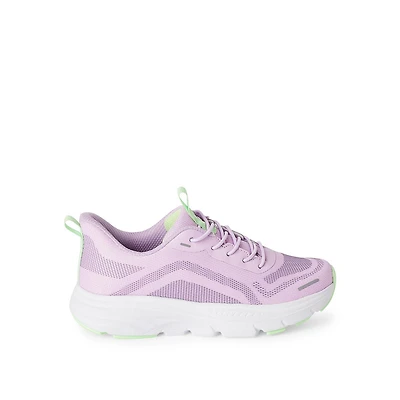 Athletic Works Girls' Sneakers, Wide Width Sizes 11-3