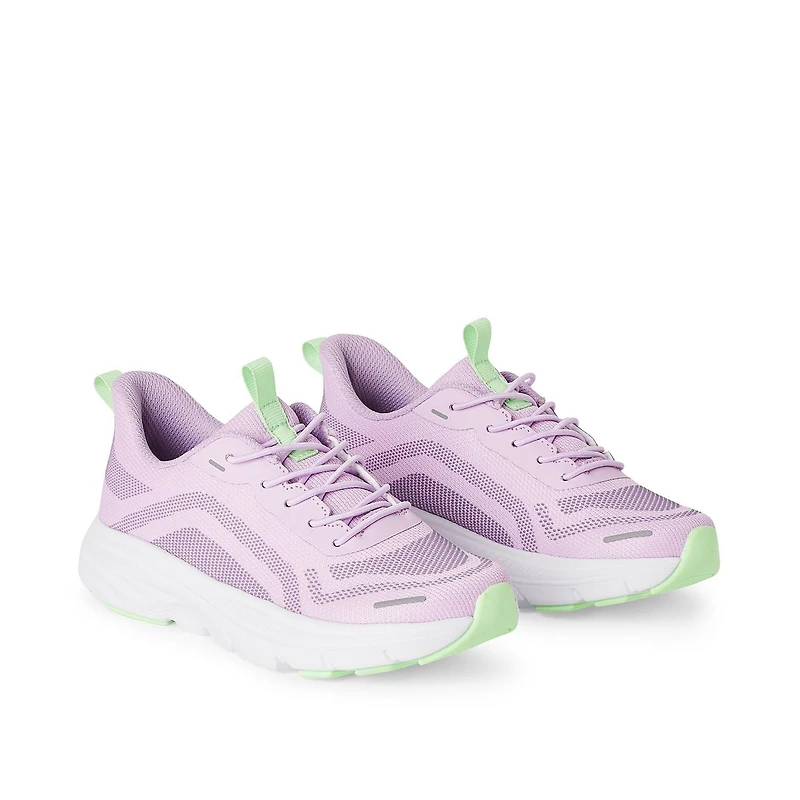 Athletic Works Girls' Sneakers, Wide Width Sizes 11-3