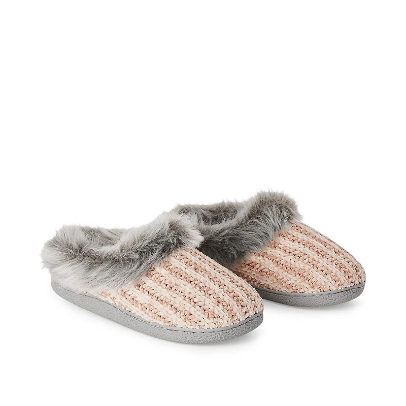 Time and Tru Women's Marled Clog Slippers, Sizes 5/6-9/10