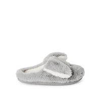 Time and Tru Women's Bunny Slippers, Sizes 5/6-9/10