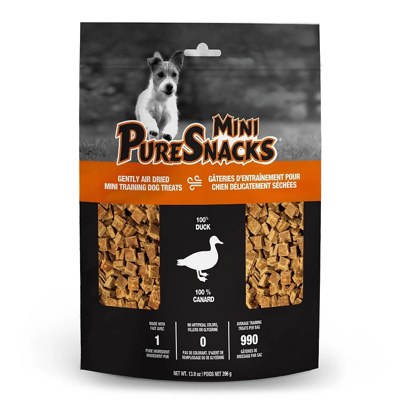 Gâteries Mini-PureSnacks au canard délicatement séchées à l’air, 396 g 396 g | 13,9 oz