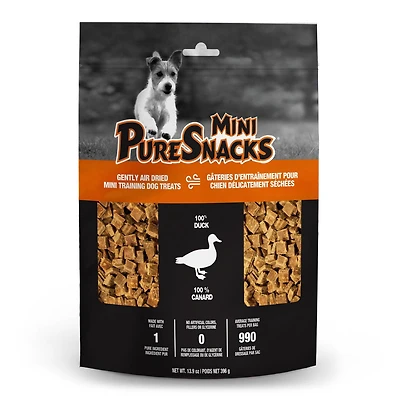 Gâteries Mini-PureSnacks au canard délicatement séchées à l’air, 396 g 396 g | 13,9 oz