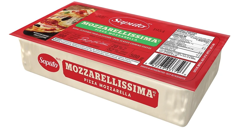 Saputo Fromage Mozzarellissima pizza mozzarella 500 g
