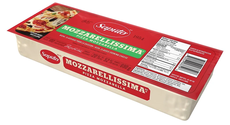 Saputo Mozzarellissima Pizza Mozzarella Cheese, 690 g