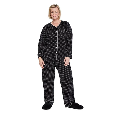 Iyla Women's Plus Pajama 2-Piece Set, Sizes 1X-4X