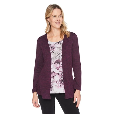 Cardigan trompe-l’œil Iyla pour femmes Tailles P-TTG