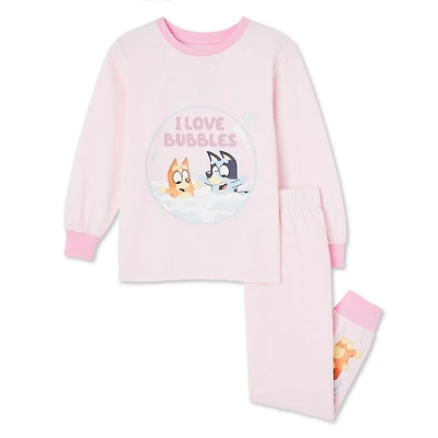 Pyjama 2 pièces Bluey pour petites filles Tailles 2T-5T