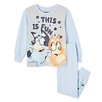Pyjama 2 pièces Bluey pour petites filles Tailles 2T-5T