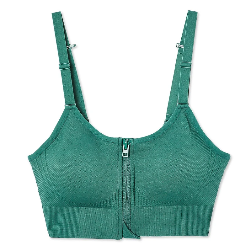 Soutien-gorge zippé Athletic Works pour femmes