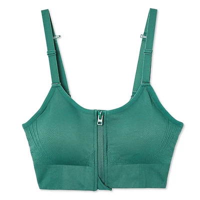 Athletic Works Women's Zipper Bra