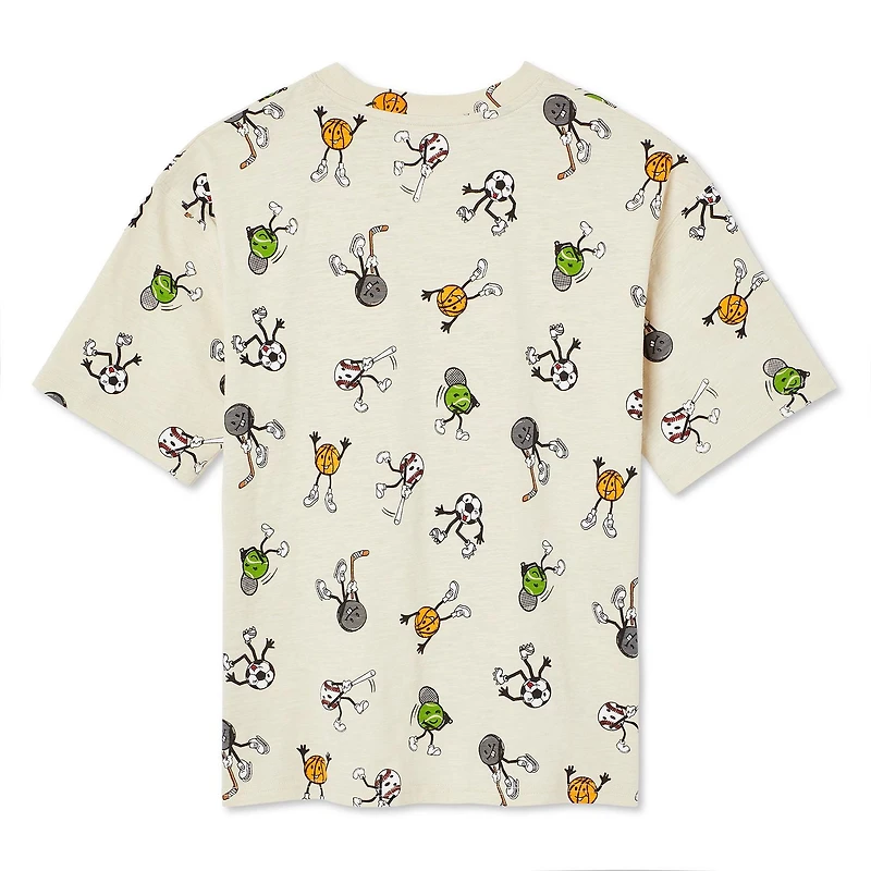 T-shirt surdimensionné avec imprimé graphique George pour garçons