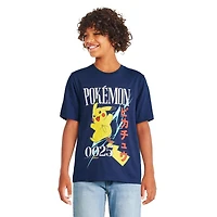 T-shirt Pikachu Pokémon pour garçons Tailles TP–TG
