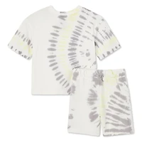 Ensemble 2 pièces avec short teint par nouage George pour petits garçons