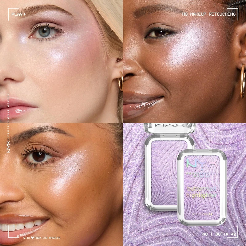NYX Professional Makeup Illuminateur en poudre Buttermelt Tenue 12 heures