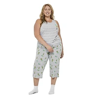 George Plus Women's Tank and Capri 2-Piece Sleep Set