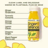 Greenhouse Ginger Defence For Immunity Wellness Shots (4 Pack), 4 x 60 mL bottles