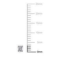 Boucles d'oreilles solitaires Miabella en diamant 0.25 ct T.W. en or blanc 14k