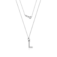 Luxury Designs collier L en argent sterling avec zircon cubique