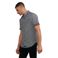Marck Ecko Men’s Short Sleeve Button Down Shirt