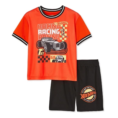 Ensemble 2 pièces avec short Hot Wheels pour petits garçons