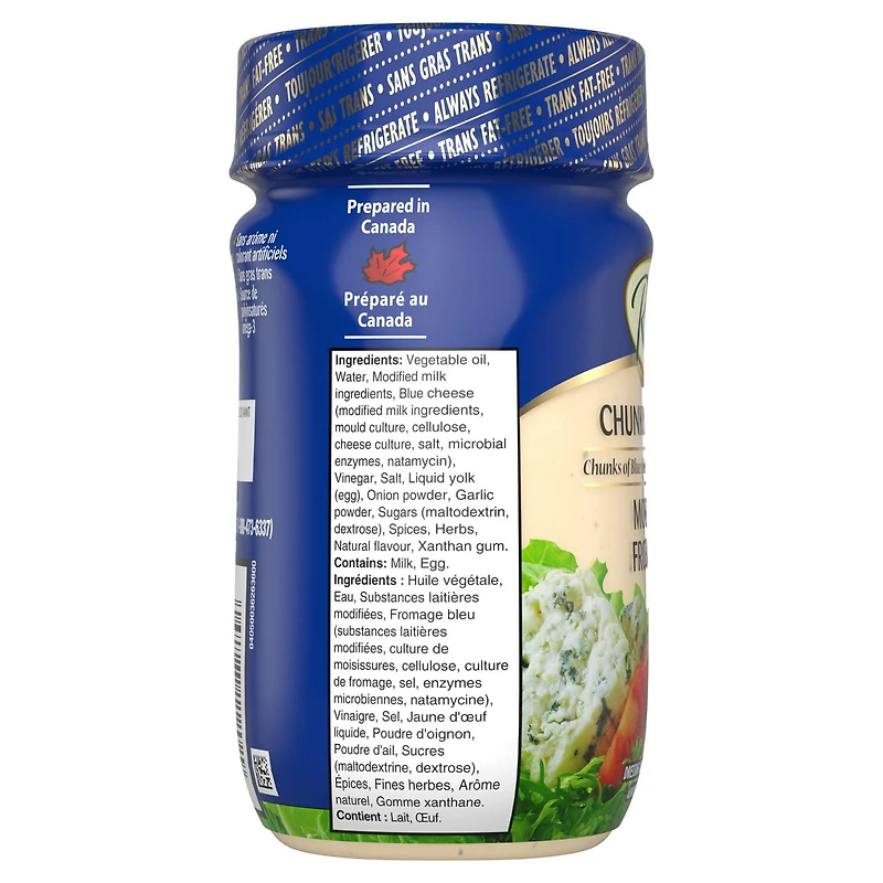 Renees Blue Cheese Dressing, 355mL