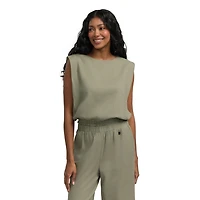 Top smocké en mélange de lin Mexx pour femmes