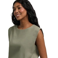 Top smocké en mélange de lin Mexx pour femmes