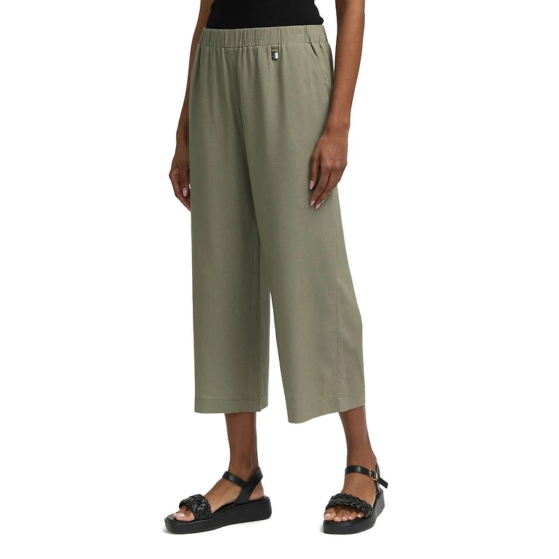 Mexx Women’s Pull-On Linen Blend Culottes Pant