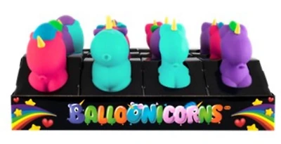 Incredible Novelties BALLOONICORNS Jouet Sensoriel Mignon et extensible