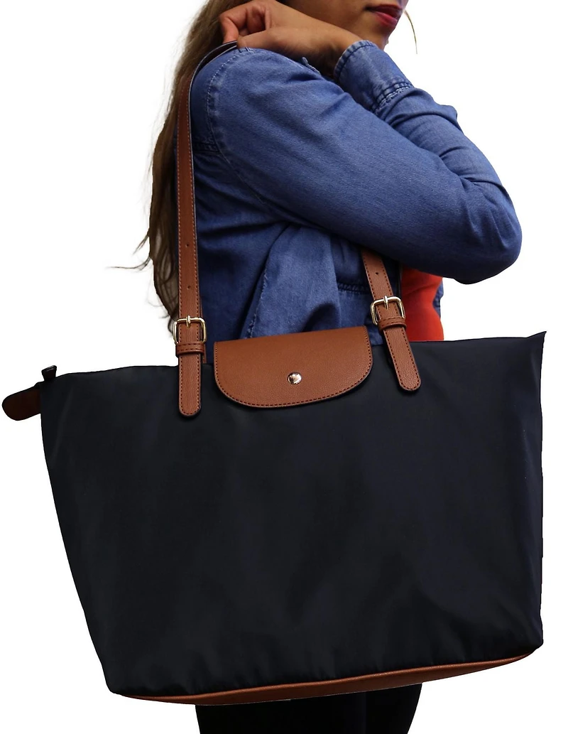 Sac fourre-tout en nylon Time and Tru pour femmes