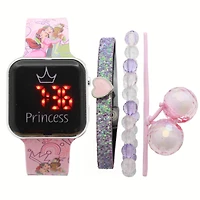 Princess LED Watch with Bracelets Set, Princess LED Watch