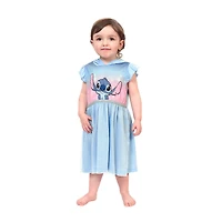 Chemise de nuit Disney Lilo et Stitch pour tout-petits avec capuchon