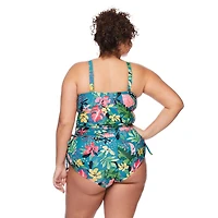 George Women's Plus Ruched Tankini