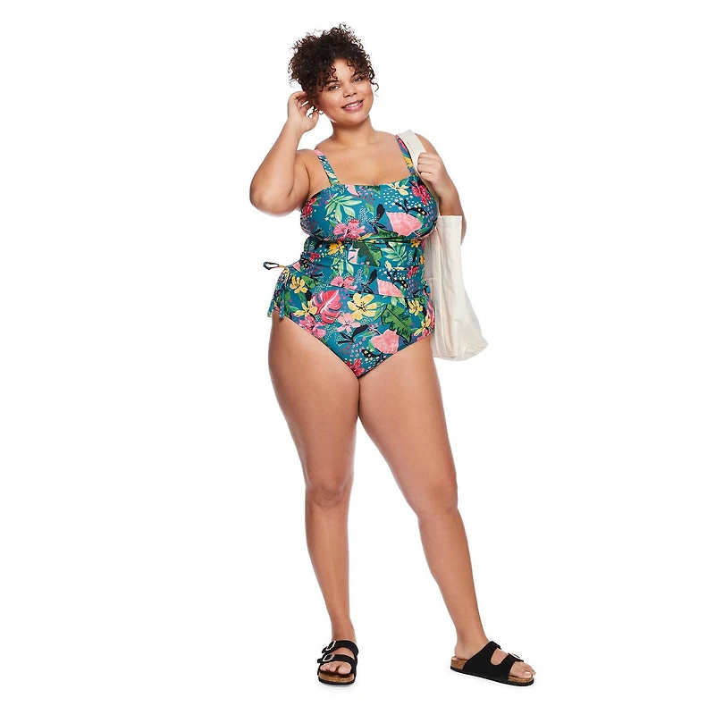 George Women's Plus Ruched Tankini