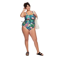 George Women's Plus Ruched Tankini