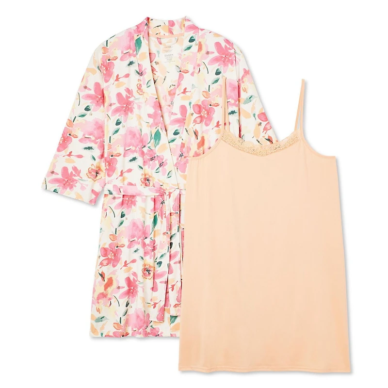 George Women's Plus Sleep Chemise 2-Piece Set