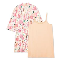 George Women's Plus Sleep Chemise 2-Piece Set