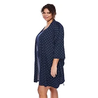 George Women's Plus Sleep Chemise 2-Piece Set