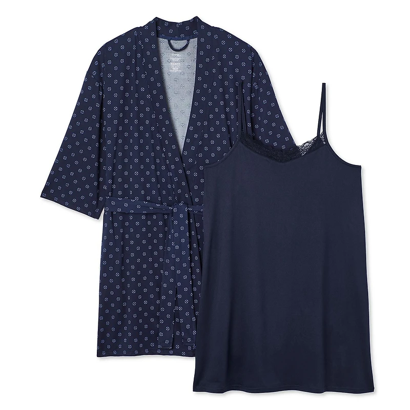 George Women's Plus Sleep Chemise 2-Piece Set