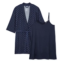 George Women's Plus Sleep Chemise 2-Piece Set